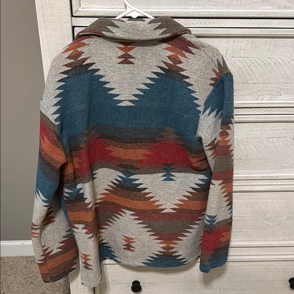 Multicolor Aztec Pattern Jacket - Picture 4 of 4